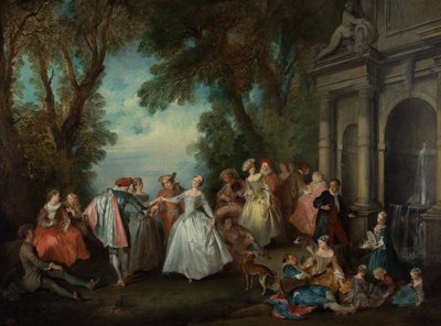 Danza ante una Fuente de Nicolas Lancret